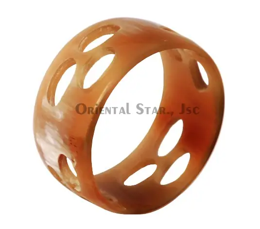 Natural Carved Horn Bangle Bracelet HD00008, handmade buffalo horn jewelry