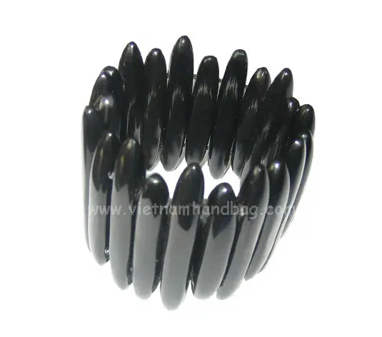 Black Horn Bangle Bracelet HD00018, handmade buffalo horn jewelry