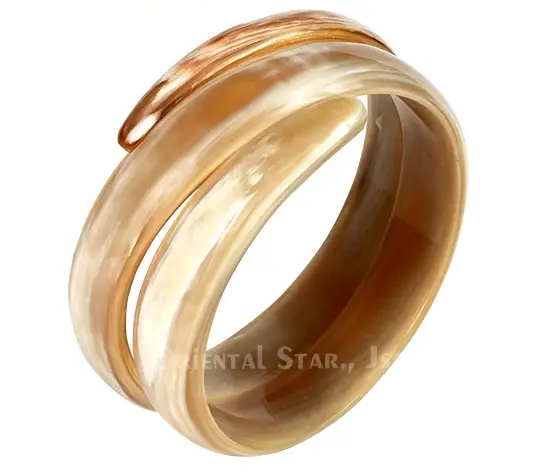 Horn Bangle Bracelet HD00029, handmade buffalo horn jewelry