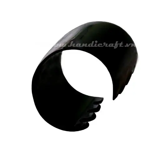 Black Horn Cuff Bracelet HD00031, handmade buffalo horn jewelry