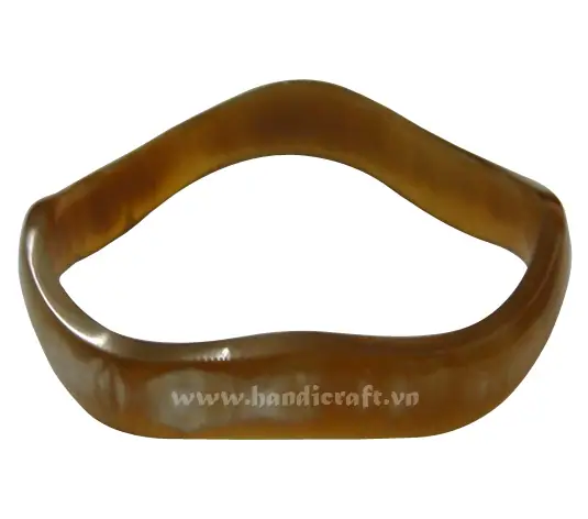 Black Horn Bangle Bracelet HD00032, handmade buffalo horn jewelry