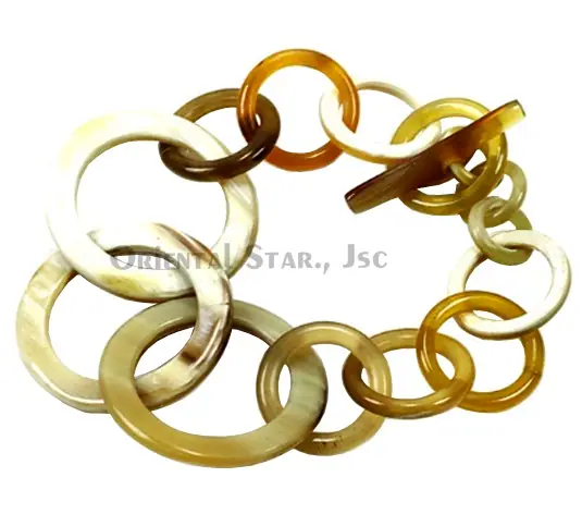 Horn Circle Bangle Bracelet HD00052, handmade buffalo horn jewelry