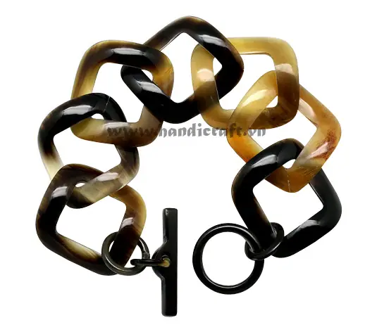 Horn Circle Bangle Bracelet HD00067, handmade buffalo horn jewelry