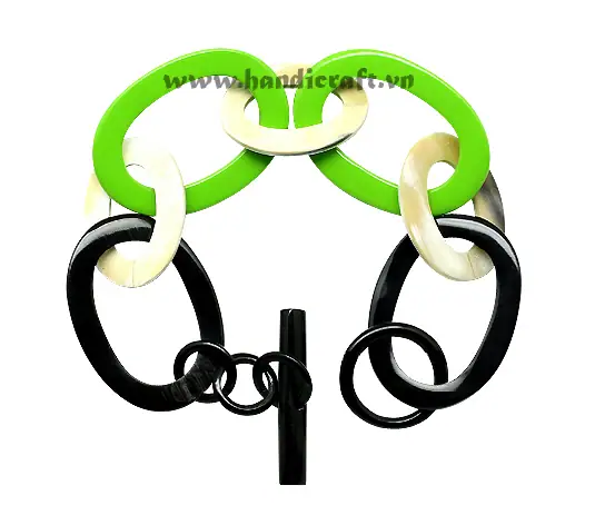 Horn & Lacquer Bangle Bracelet HD00078, handmade buffalo horn jewelry