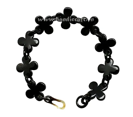 Black Horn Bangle Bracelet HD00087, handmade buffalo horn jewelry