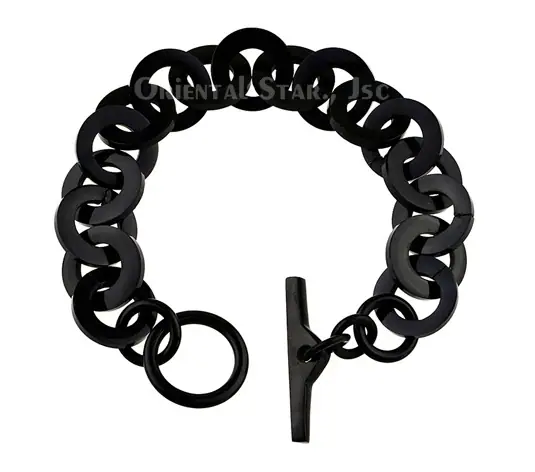 Horn Circle Bangle Bracelet HD00098, handmade buffalo horn jewelry