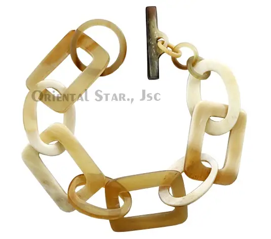 Horn Circle Bangle Bracelet HD00101, handmade buffalo horn jewelry