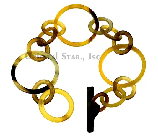 Horn Circle Bangle Bracelet HD00122, handmade buffalo horn jewelry