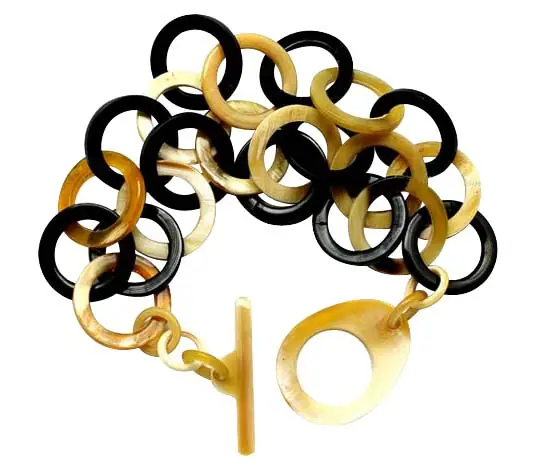 Horn Circle Bangle Bracelet HD00123, handmade buffalo horn jewelry