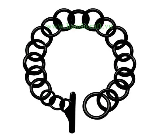 Horn Circle Bangle Bracelet HD00127, handmade buffalo horn jewelry