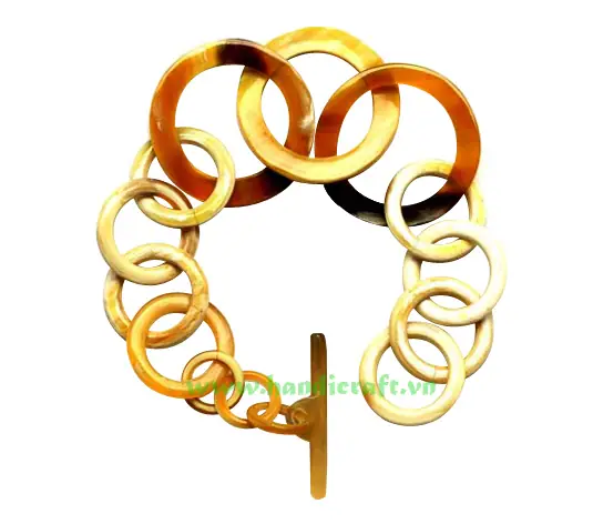 Horn Circle Bangle Bracelet HD00139, handmade buffalo horn jewelry
