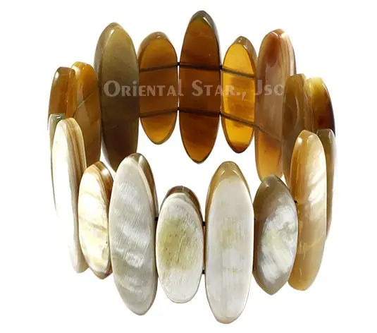 Brown Horn Bangle Bracelet HD00161, handmade buffalo horn jewelry