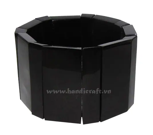 Black Horn Bangle Bracelet HD00166, handmade buffalo horn jewelry