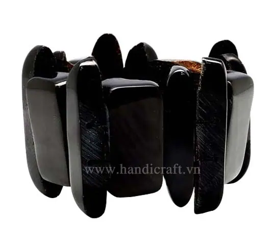 Black Horn Bangle Bracelet HD00174, handmade buffalo horn jewelry