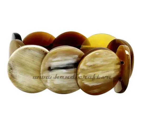 Horn & Lacquer Bangle Bracelet HD00176, handmade buffalo horn jewelry