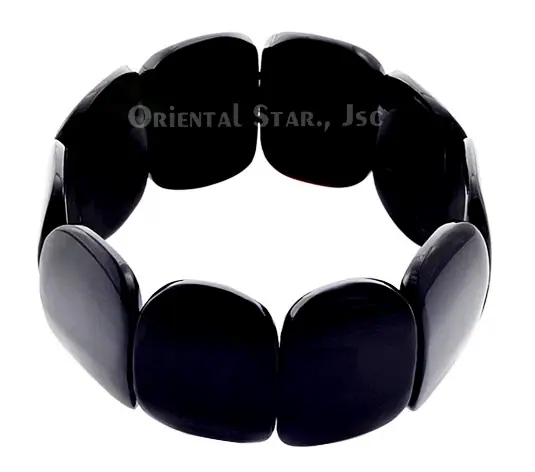 Black Horn Bangle Bracelet HD00178, handmade buffalo horn jewelry