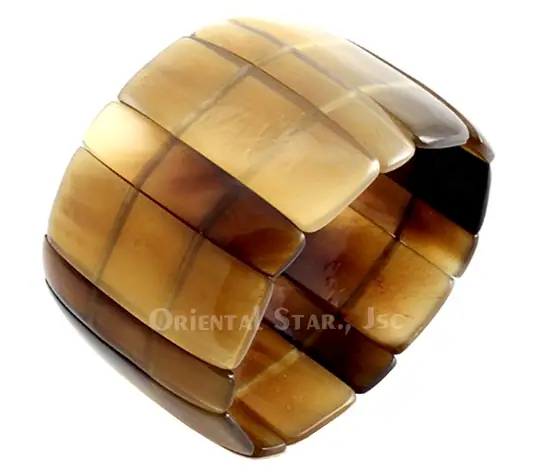 Brown Horn Bangle Bracelet HD00179, handmade buffalo horn jewelry