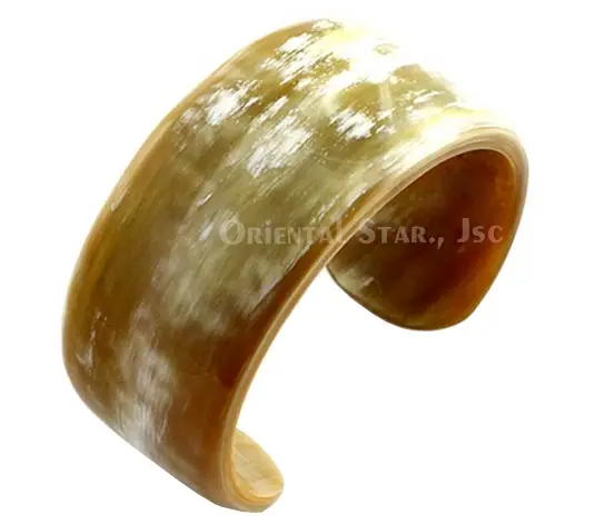 Natural Horn Cuff Bracelet HD00198, handmade buffalo horn jewelry