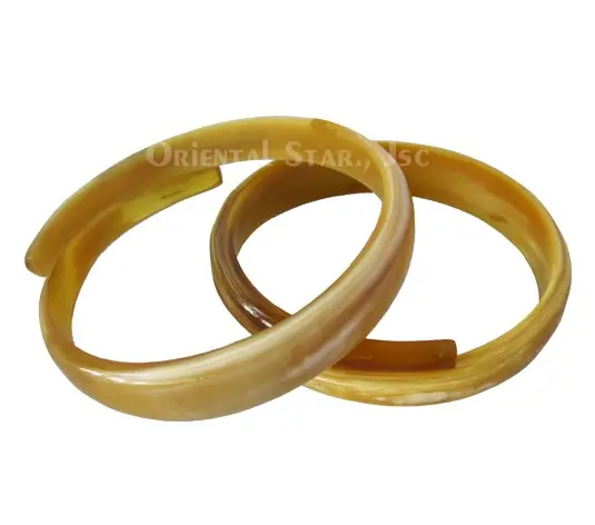 Small Rolling Horn Bangle Bracelet HD00214, handmade buffalo horn jewelry