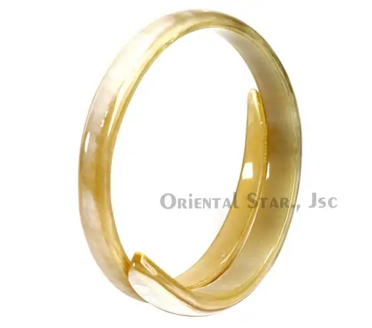 Natural Rolling Horn Bangle Bracelet HD00232, handmade buffalo horn jewelry