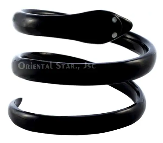 Natural Horn Bangle Bracelet with Snake Shape HD00238, handmade buffalo horn jewelry