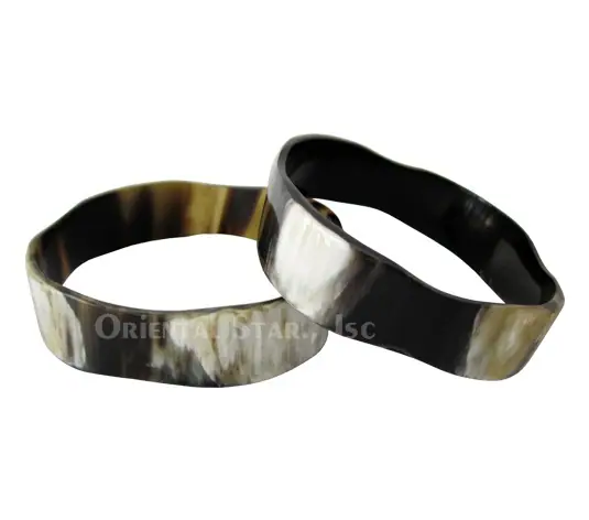 Natural Horn Bangle Bracelet HD00245, handmade buffalo horn jewelry
