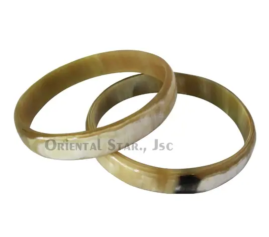 Natural Horn Bangle Bracelet HD00246, handmade buffalo horn jewelry