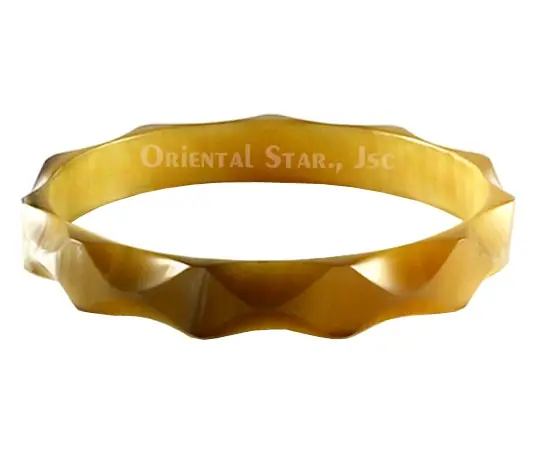 Natural Horn Bangle Bracelet HD00251, handmade buffalo horn jewelry