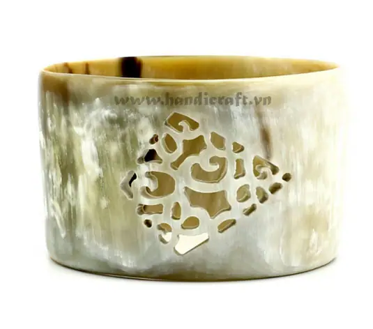 Natural Carved Horn Bangle Bracelet HD00281, handmade buffalo horn jewelry