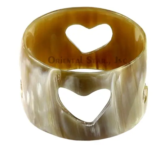 Natural Carved Horn Bangle Bracelet HD00282, handmade buffalo horn jewelry