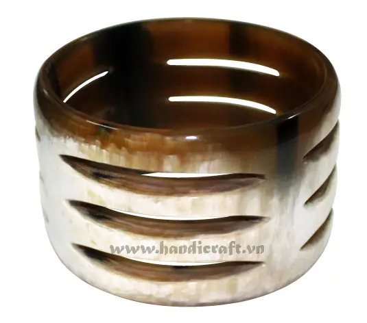 Natural Carved Horn Bangle Bracelet HD00285, handmade buffalo horn jewelry