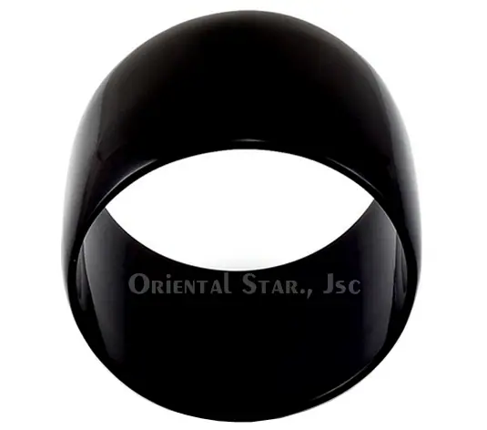 Black Horn Bangle Bracelet HD00291, handmade buffalo horn jewelry