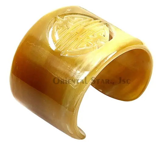 Natural Horn Cuff Bracelet HD00294, handmade buffalo horn jewelry