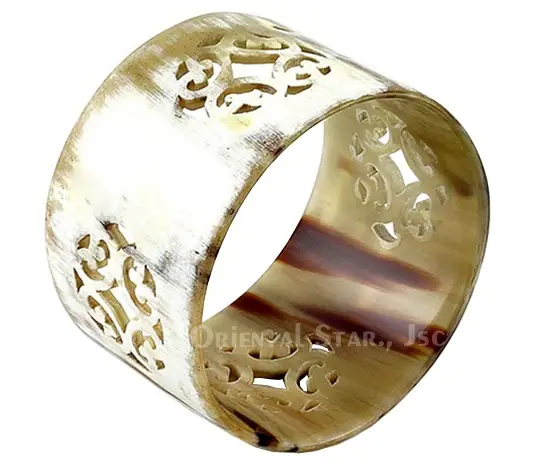 Natural Carved Horn Bangle Bracelet HD00296, handmade buffalo horn jewelry