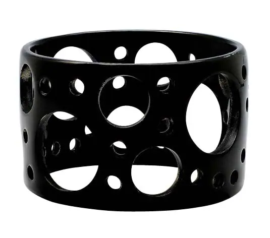 Natural Carved Horn Bangle Bracelet HD00300, handmade buffalo horn jewelry