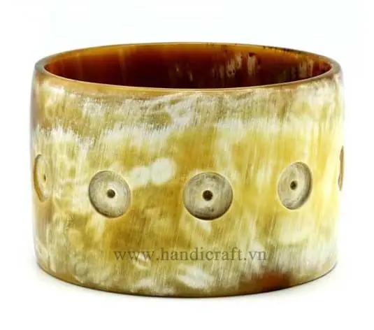 Natural Horn Bangle Bracelet HD00303, handmade buffalo horn jewelry