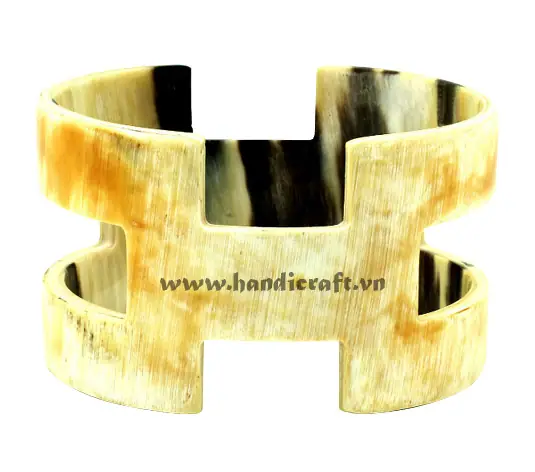 Natural Carved Horn Bangle Bracelet HD00306, handmade buffalo horn jewelry