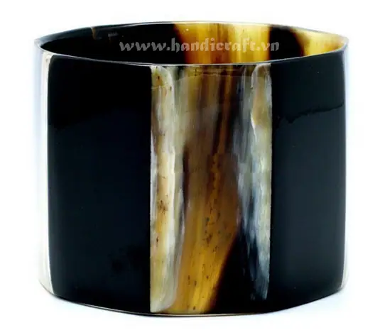 Horn & Lacquer Bangle Bracelet HD00316, handmade buffalo horn jewelry