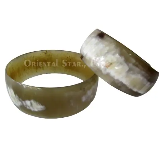 Light Horn Bangle Bracelet HD00322, handmade buffalo horn jewelry