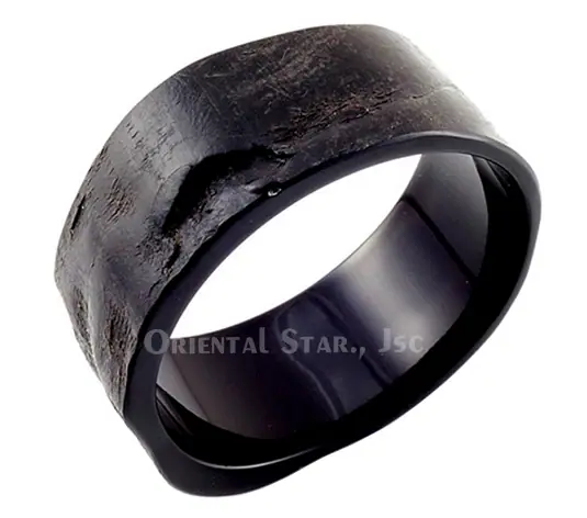 Black Horn Bangle Bracelet HD00323, handmade buffalo horn jewelry