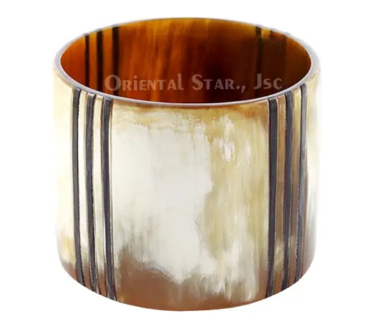 Buffalo Horn & Lacquer Bangle Bracelet HD00324, handmade buffalo horn jewelry