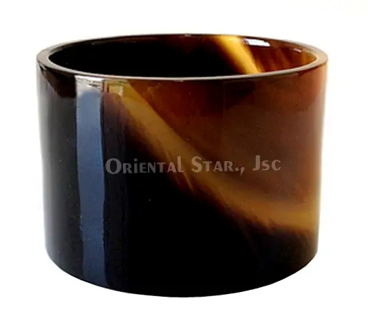 Dark Buffalo Horn Bangle Bracelet HD00325, handmade buffalo horn jewelry