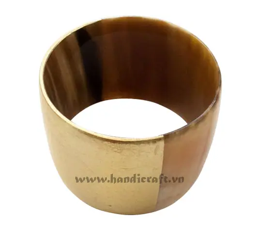 Horn & Lacquer Bangle Bracelet HD00356, handmade buffalo horn jewelry