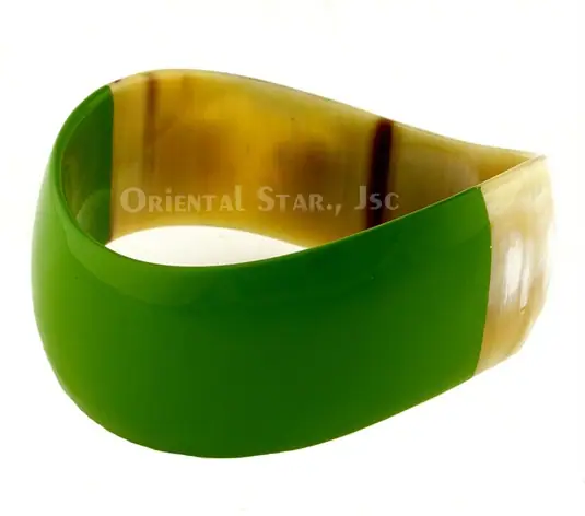 Horn & Lacquer Bracelet HD00374, handmade buffalo horn jewelry