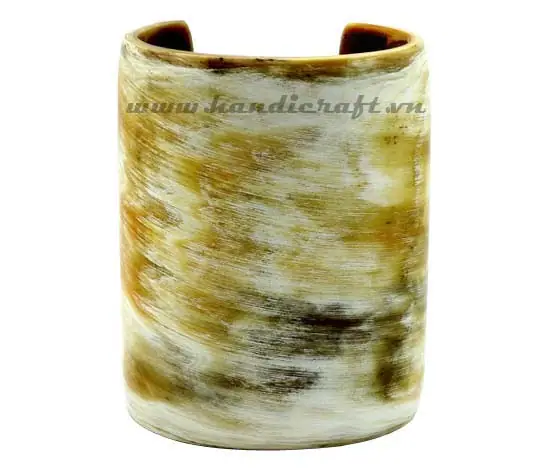 Long Black Horn Cuff Bracelet HD00378, handmade buffalo horn jewelry