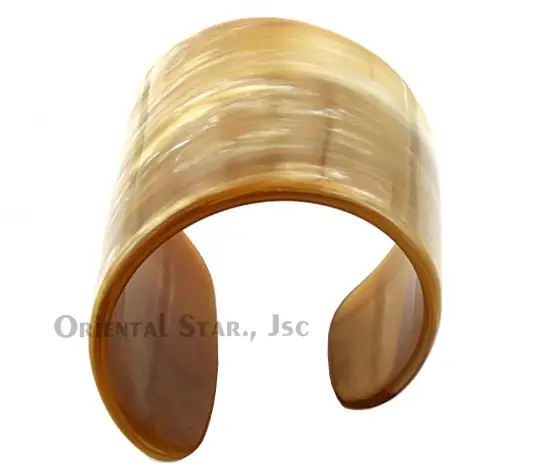 Horn & Lacquer Cuff Bracelet HD00383, handmade buffalo horn jewelry