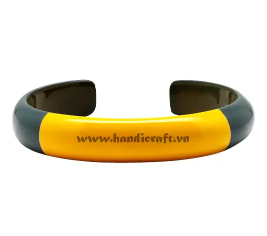 Horn & Lacquer Cuff Bracelet HD00403, handmade buffalo horn jewelry