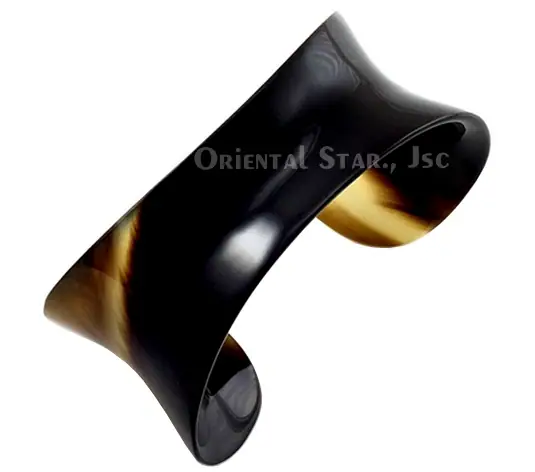 Natural Horn Cuff Bracelet HD00419, handmade buffalo horn jewelry