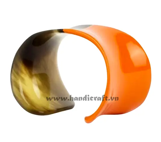 Horn & Lacquer Cuff Bracelet HD00420, handmade buffalo horn jewelry