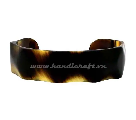 Natural Small Horn Cuff Bracelet HD00431, handmade buffalo horn jewelry